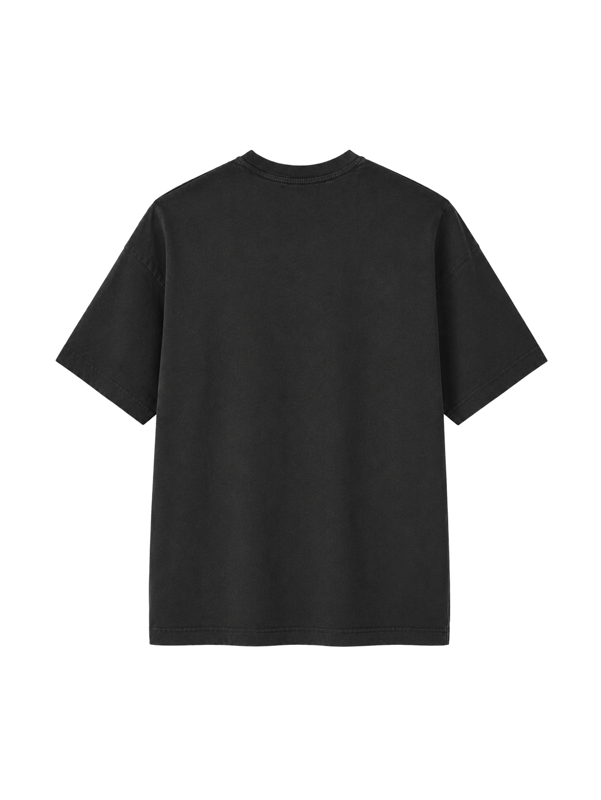 VINTAGE RELAXED FIT T-SHIRT IERTAT SI LIBER - black-rock-back.png - 3
