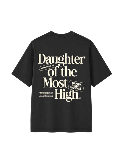 VINTAGE RELAXED FIT T-SHIRT DAUGHTER OF THE MOST HIGH - black-rock-back.png - 7