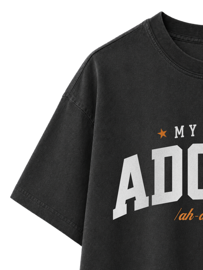 VINTAGE RELAXED FIT T-SHIRT ADONAI - black-rock-front-close-2.png - 3