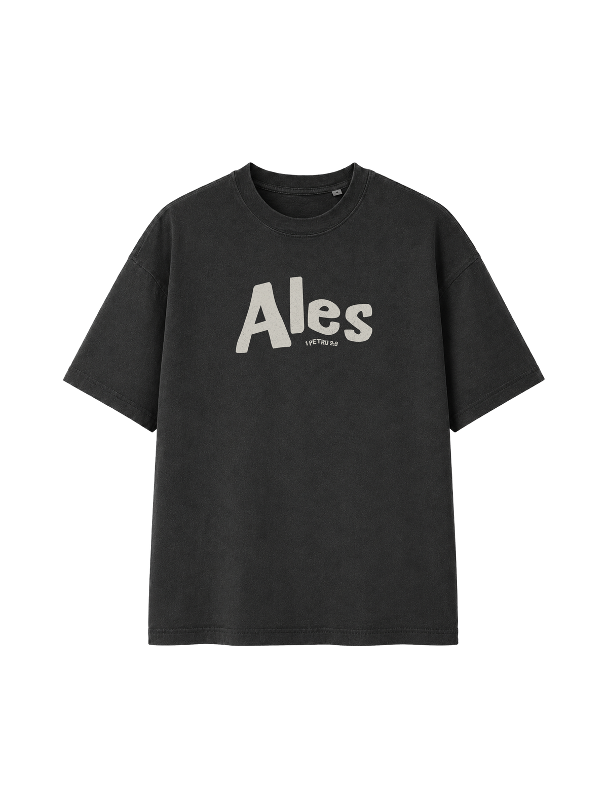 VINTAGE RELAXED FIT T-SHIRT ALES - black-rock-front.png - 1