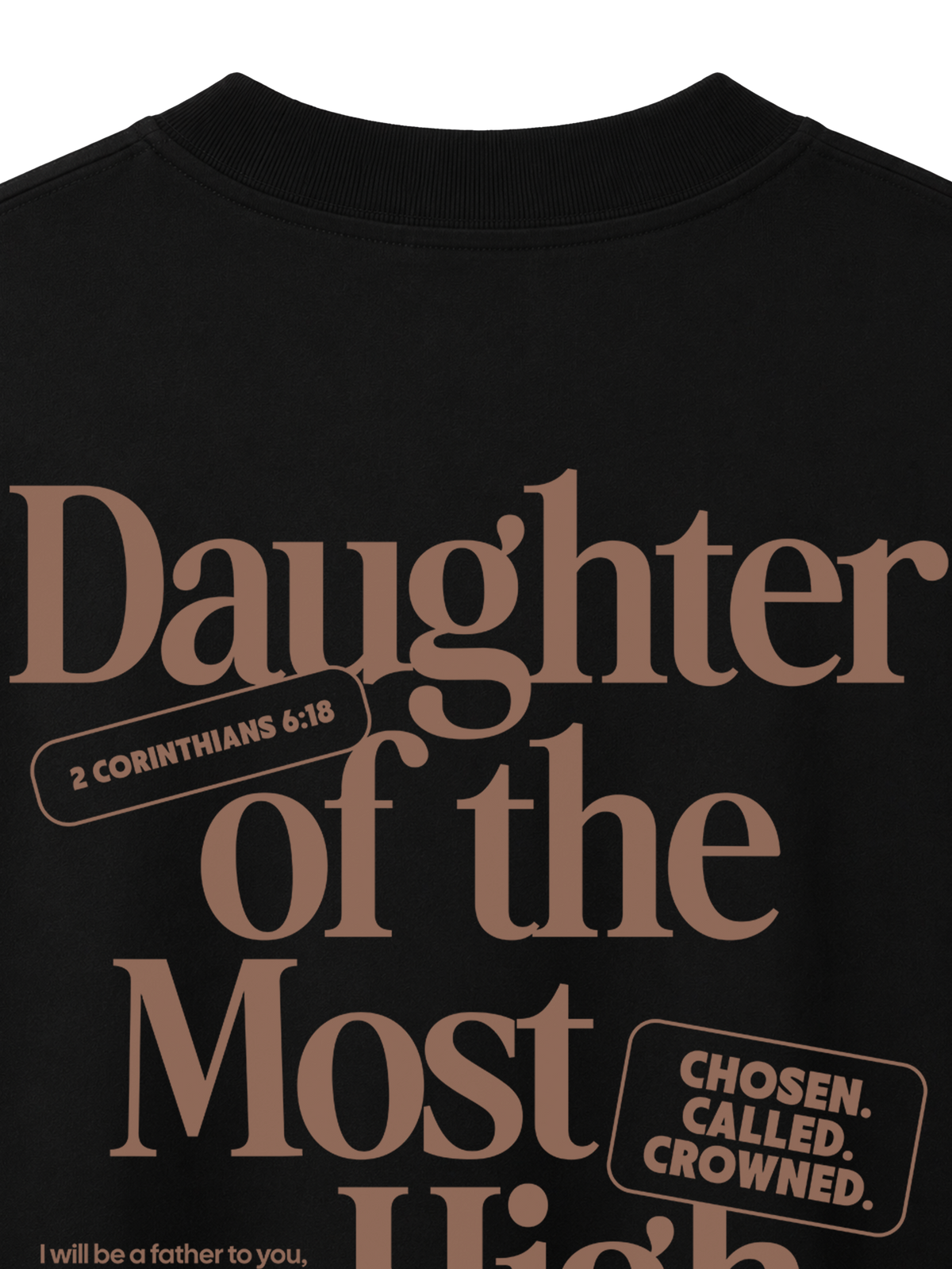 OVERSIZED T-SHIRT DAUGHTER OF THE MOST HIGH - blaster-black-back-close-1.png - 7