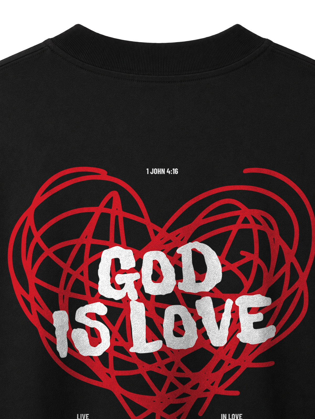 OVERSIZED T SHIRT GOD IS LOVE - blaster-black-back-close-1.png - 2