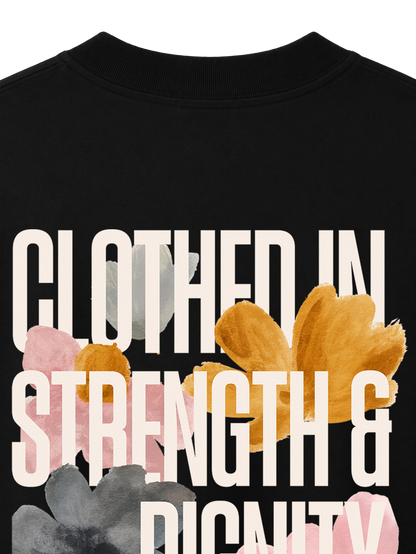 OVERSIZED T SHIRT CLOTHED IN STRENGTH - blaster-black-back-close-1.png - 2
