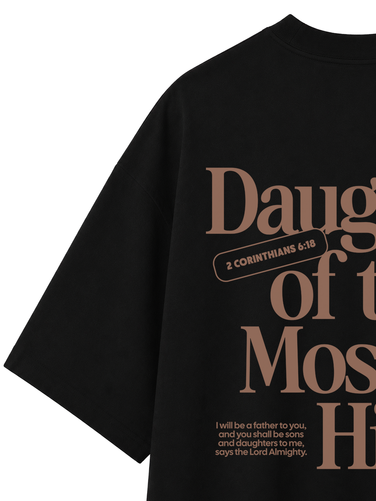 OVERSIZED T-SHIRT DAUGHTER OF THE MOST HIGH - blaster-black-back-close-2.png - 8