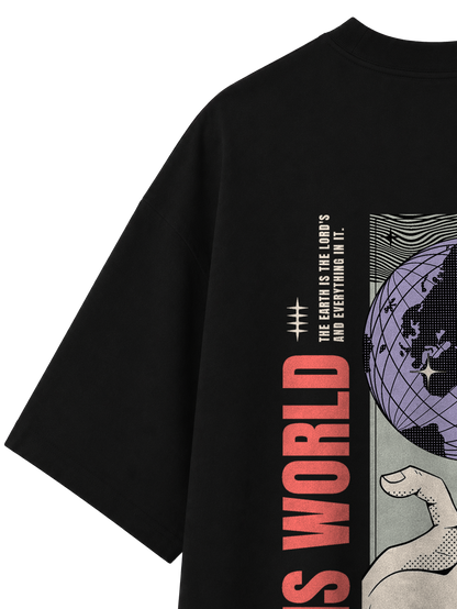 OVERSIZED T SHIRT HIS WORLD - blaster-black-back-close-2.png - 3