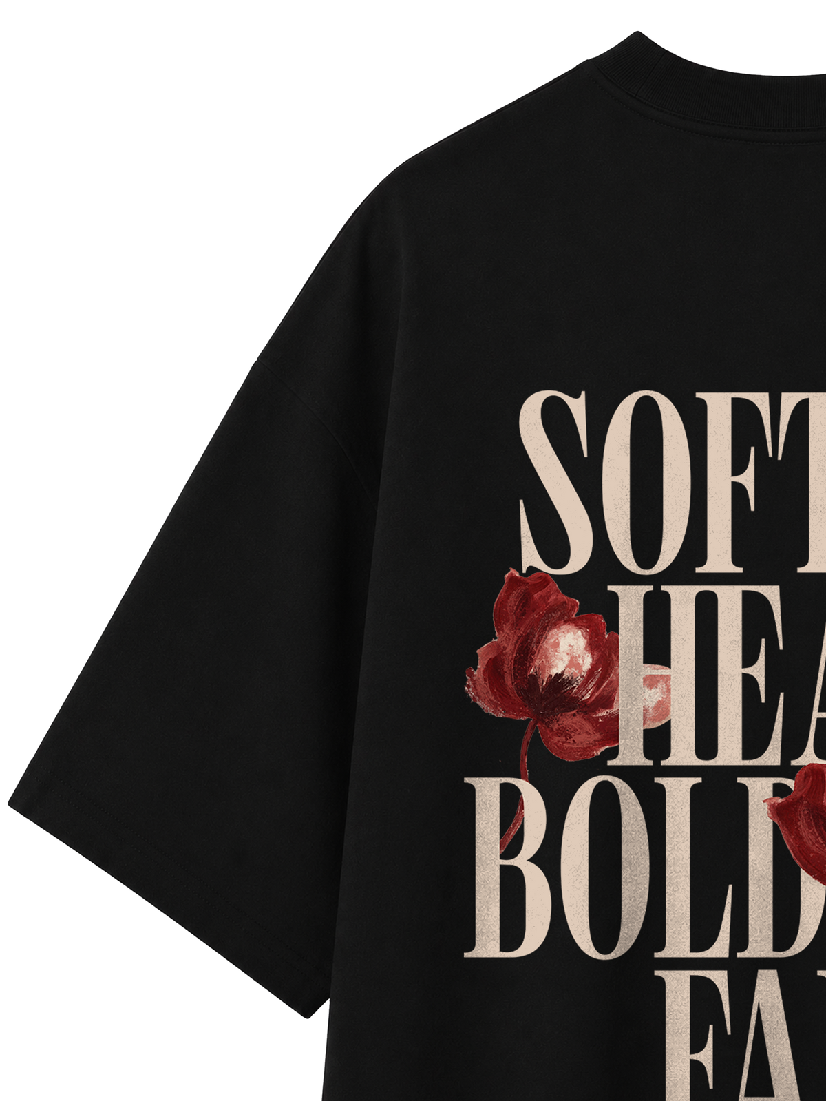 OVERSIZED T SHIRT BOLD FAITH - blaster-black-back-close-2.png - 3