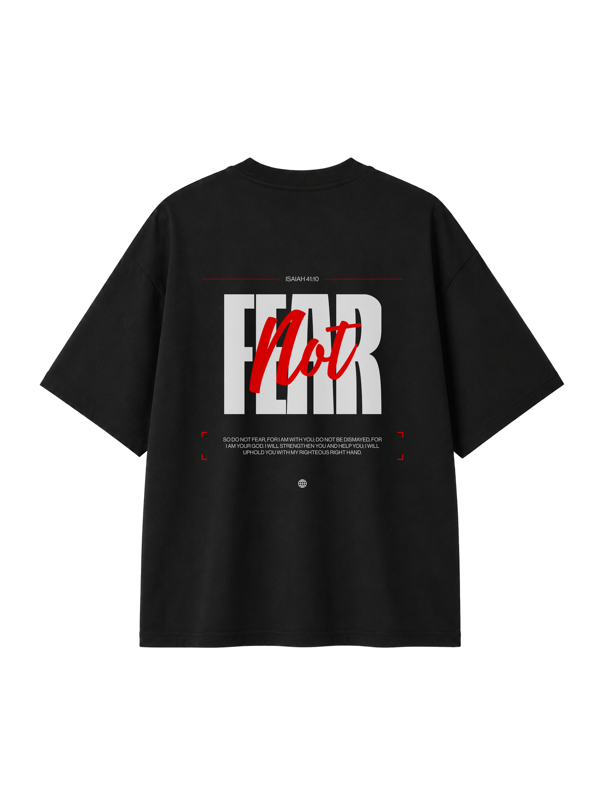 OVERSIZED T SHIRT FEAR NOT - blaster-black-back.png - 1