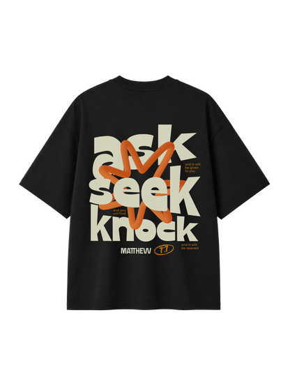 OVERSIZED T-SHIRT ASK SEEK KNOCK - blaster-black-back.png - 1