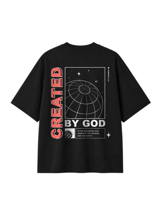 OVERSIZED T SHIRT CREATED BY GOD - blaster-black-back.png - 1