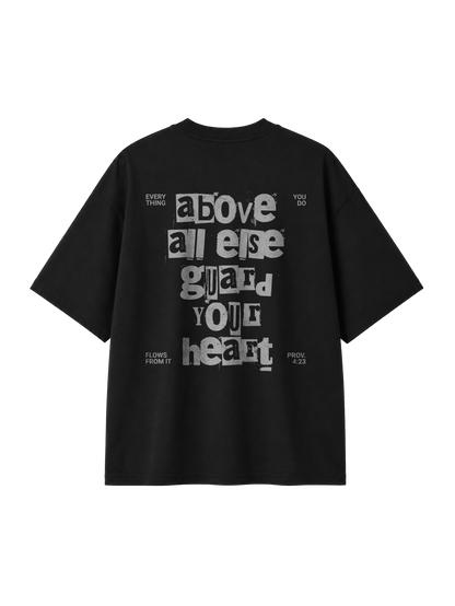 OVERSIZED T SHIRT GUARD YOUR HEART - blaster-black-back.png - 1