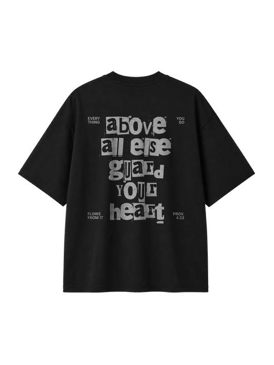 OVERSIZED T SHIRT GUARD YOUR HEART - blaster-black-back.png - 1