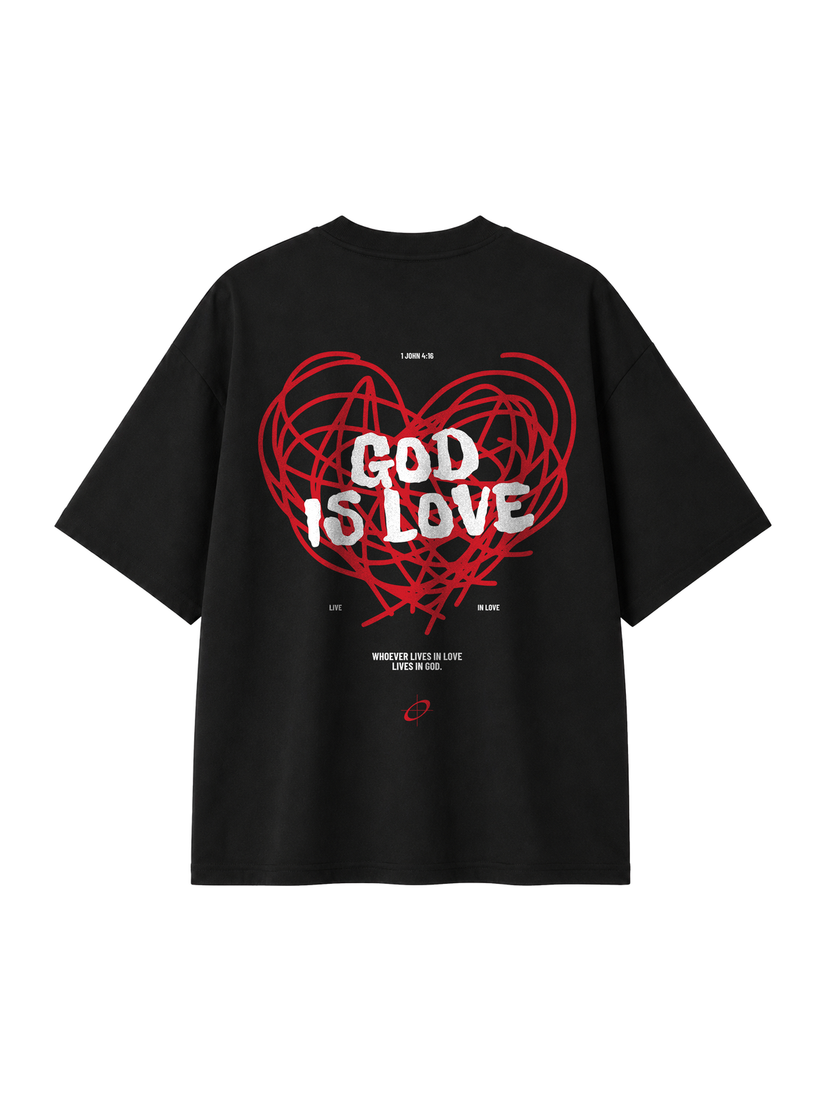 OVERSIZED T SHIRT GOD IS LOVE - blaster-black-back.png - 1