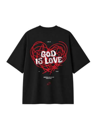 OVERSIZED T SHIRT GOD IS LOVE - blaster-black-back.png - 1