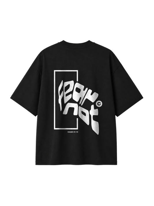 OVERSIZED T SHIRT FEAR NOT BOLD - blaster-black-back.png - 1