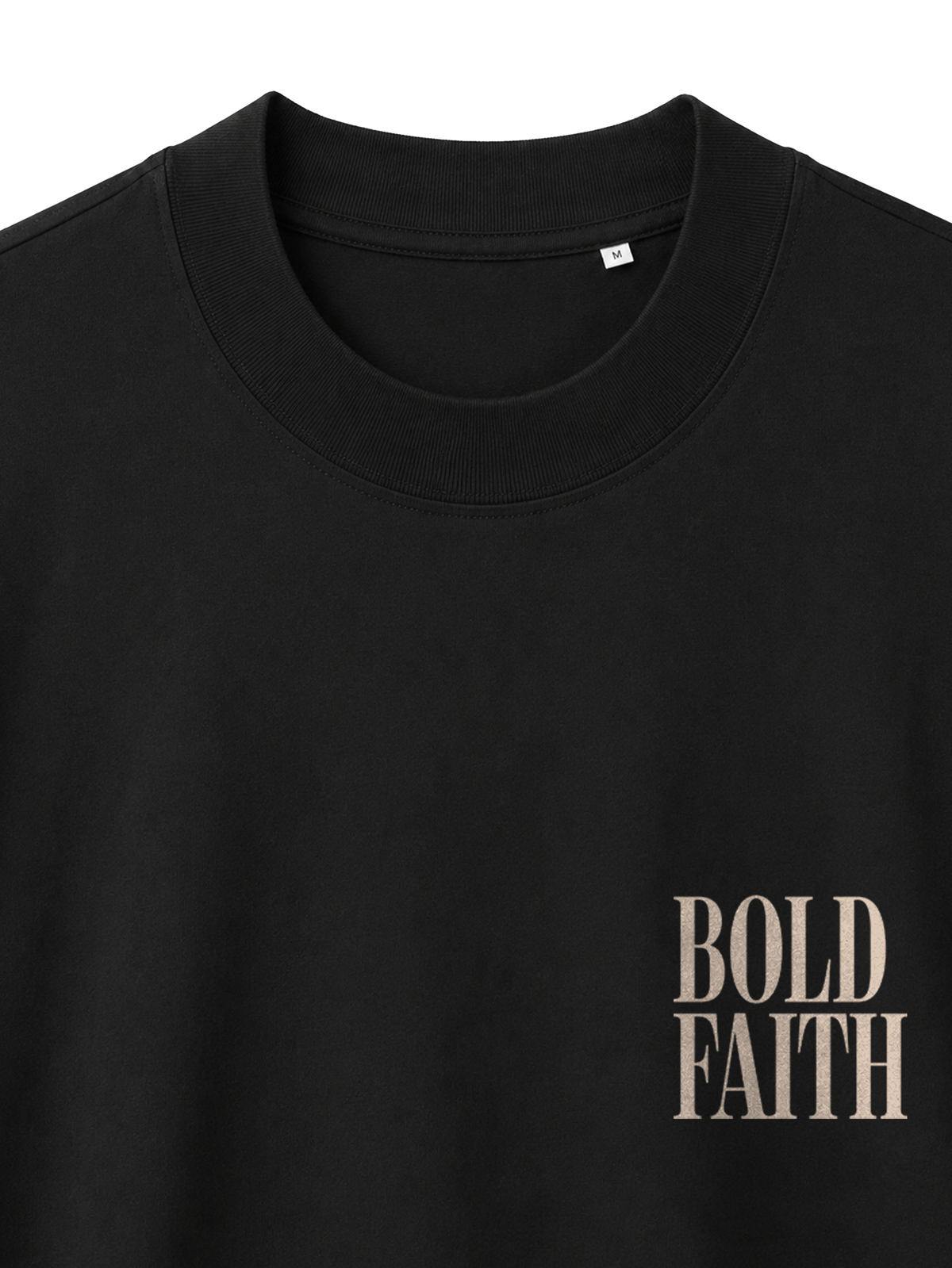 OVERSIZED T SHIRT BOLD FAITH - blaster-black-front-close-1 17.12.47.png - 5