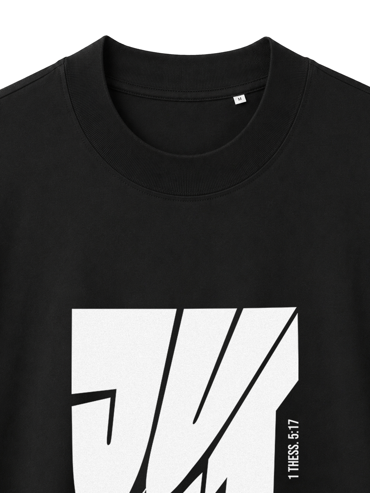OVERSIZED T SHIRT JUST PRAY - blaster-black-front-close-1.png - 2