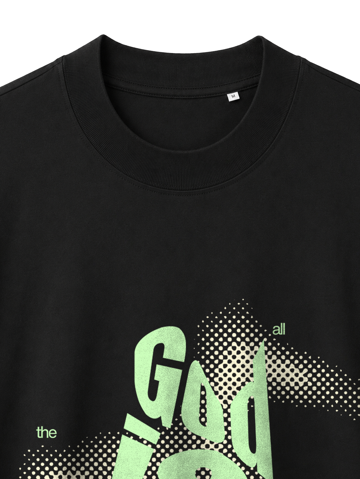 OVERSIZED T SHIRT GOD IS GOOD - blaster-black-front-close-1.png - 2