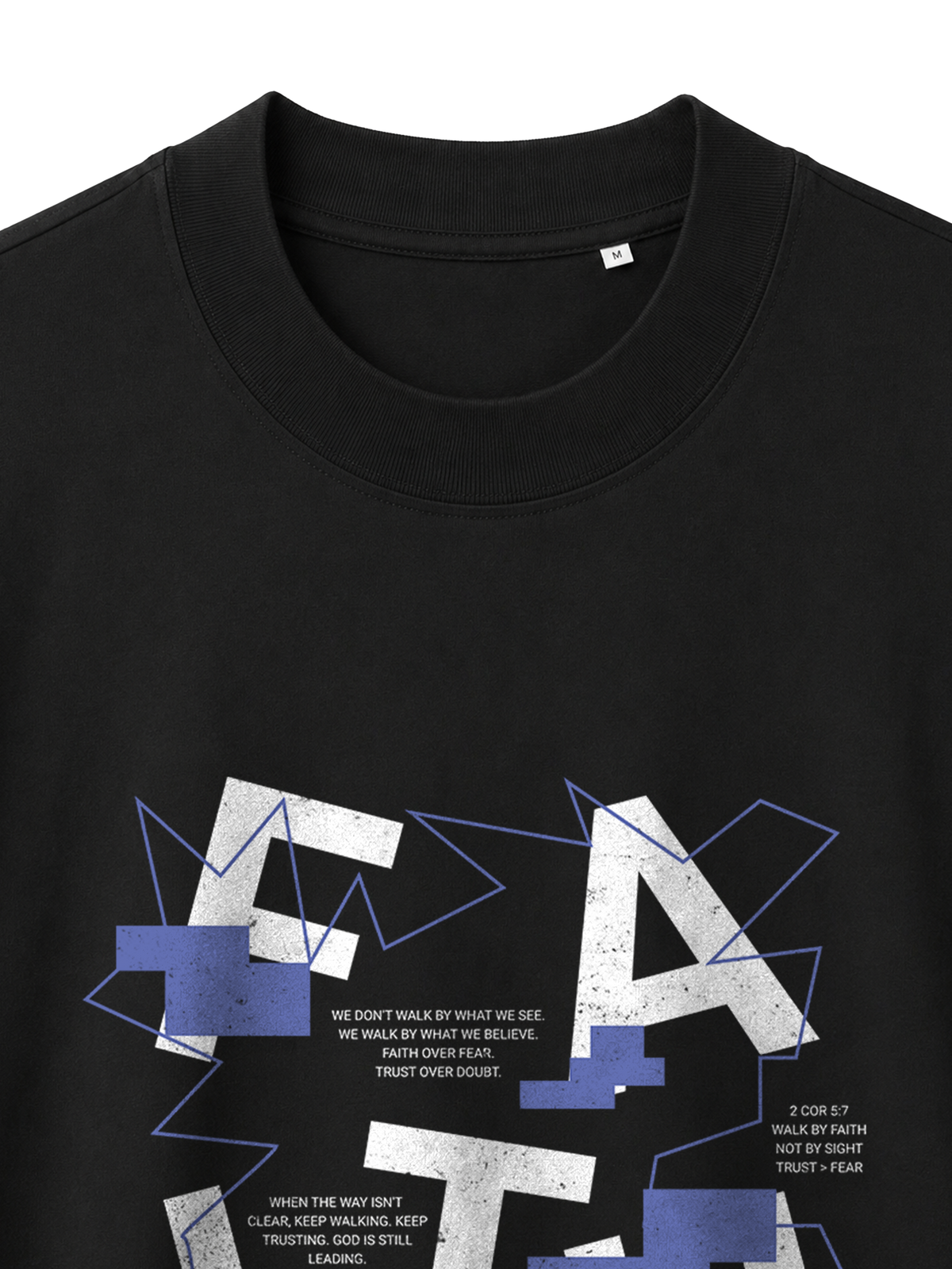 OVERSIZED T SHIRT FAITH - blaster-black-front-close-1.png - 6
