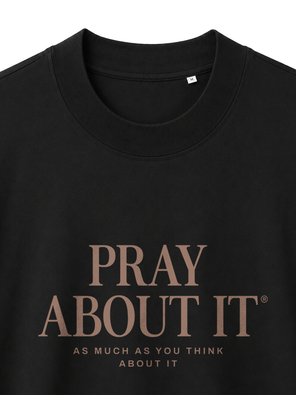 OVERSIZED T-SHIRT PRAY ABOUT IT - blaster-black-front-close-1.png - 5