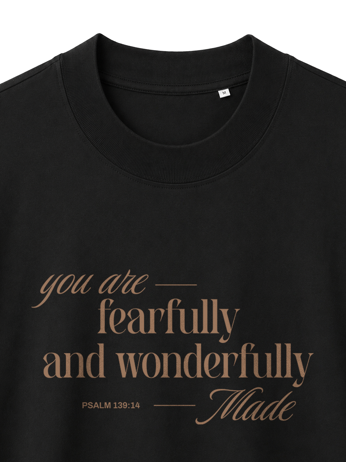 OVERSIZED T-SHIRT YOU ARE FEARFULLY AND WONDERFULLY MADE - blaster-black-front-close-1.png - 6