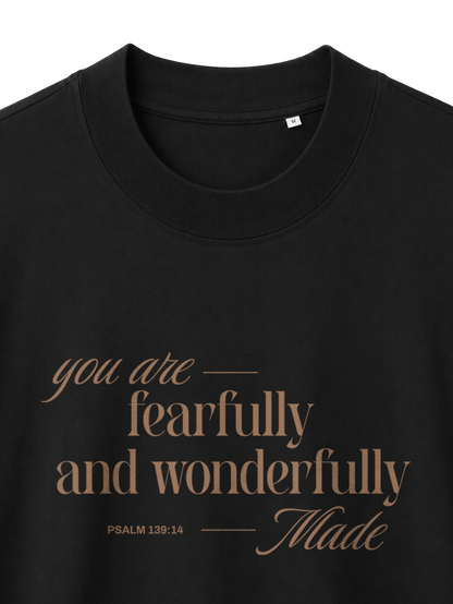 OVERSIZED T-SHIRT YOU ARE FEARFULLY AND WONDERFULLY MADE - blaster-black-front-close-1.png - 6