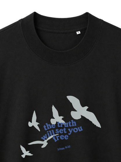 OVERSIZED T-SHIRT TRUTH WILL SET YOU FREE - blaster-black-front-close-1.png - 6