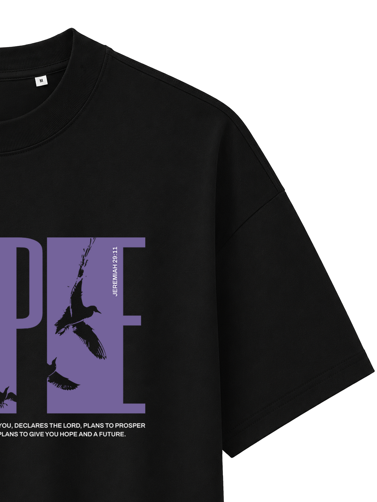OVERSIZED T-SHIRT HOPE - blaster-black-front-close-3.png - 3