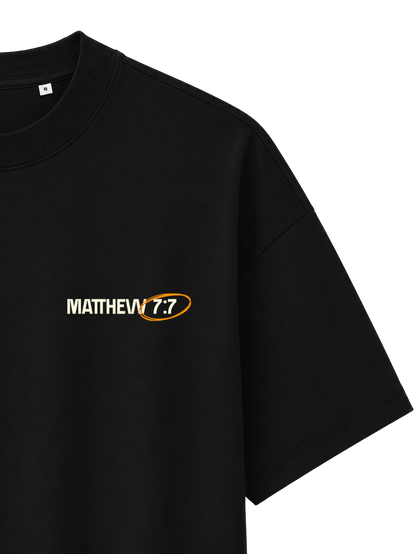 OVERSIZED T-SHIRT ASK SEEK KNOCK - blaster-black-front-close-3.png - 7