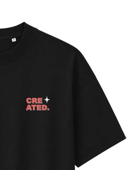 OVERSIZED T SHIRT CREATED BY GOD - blaster-black-front-close-3.png - 5