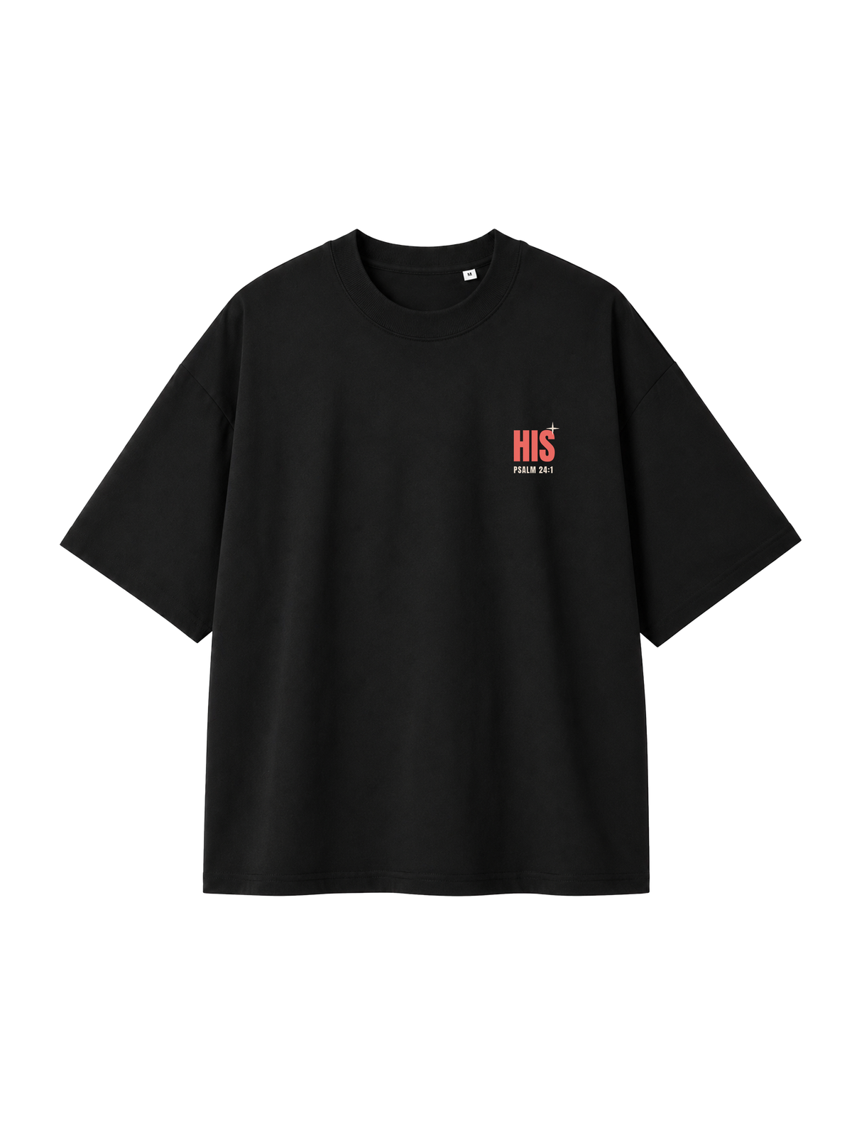 OVERSIZED T SHIRT HIS WORLD - blaster-black-front.png - 4