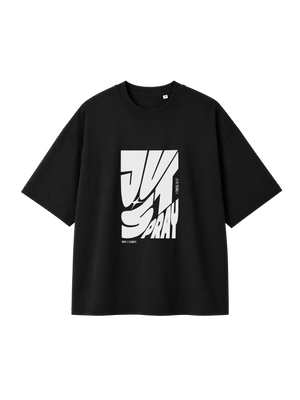 OVERSIZED T SHIRT JUST PRAY - blaster-black-front.png - 1