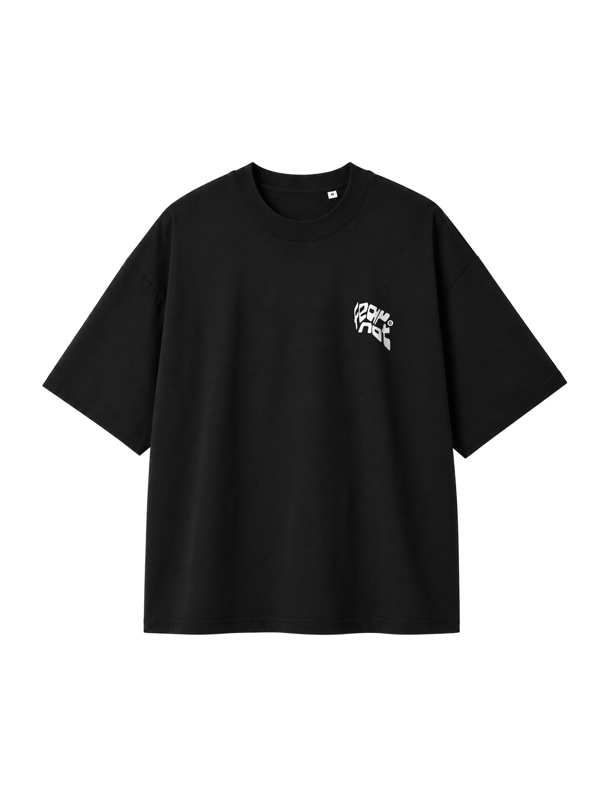 OVERSIZED T SHIRT FEAR NOT BOLD - blaster-black-front.png - 3