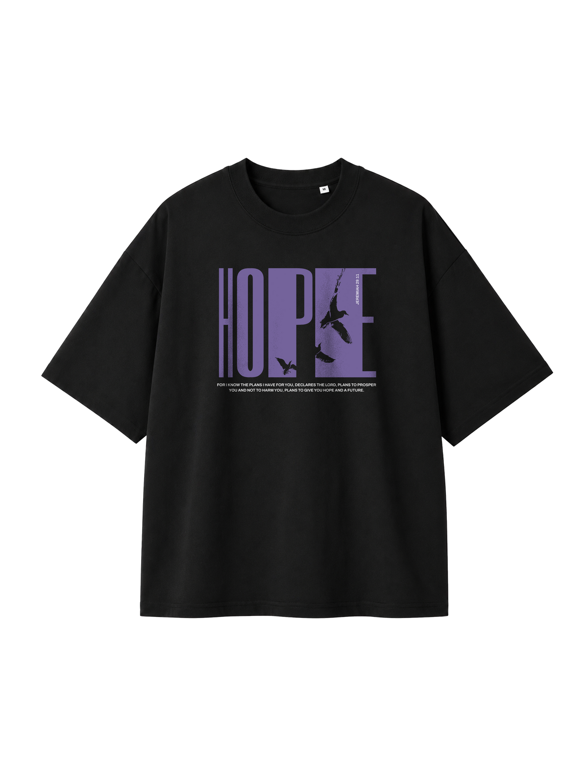 OVERSIZED T-SHIRT HOPE - blaster-black-front.png - 1