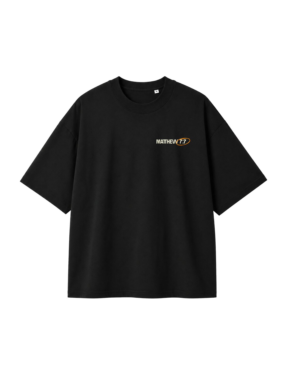 OVERSIZED T-SHIRT ASK SEEK KNOCK - blaster-black-front.png - 6