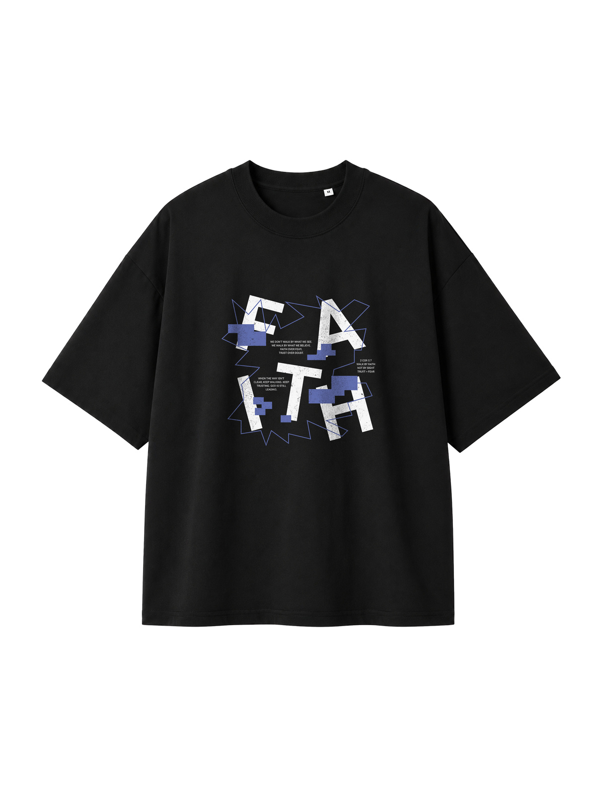 OVERSIZED T SHIRT FAITH - blaster-black-front.png - 5