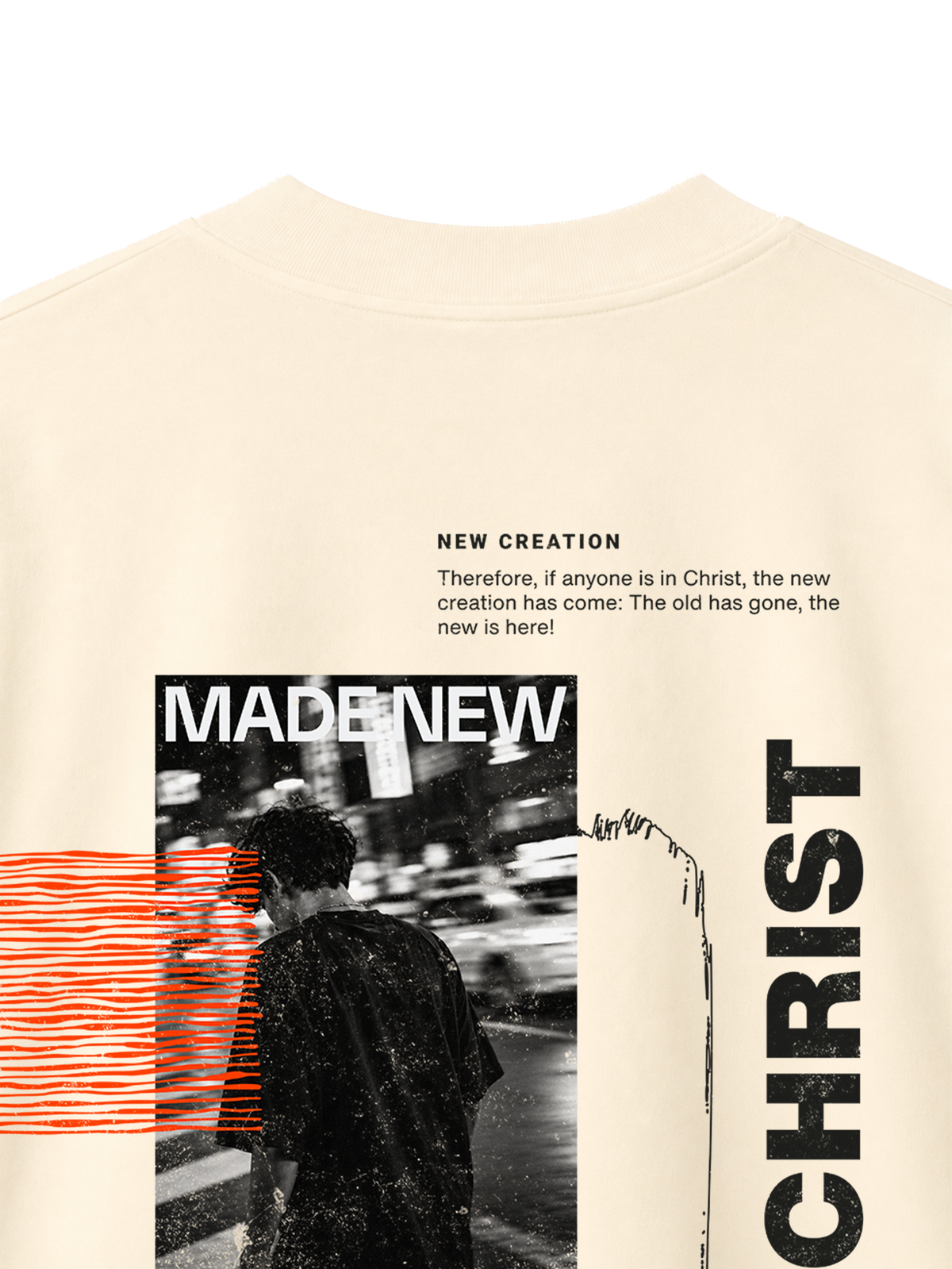 OVERSIZED T SHIRT NEW CREATION - blaster-cream-back-close-1.png - 6