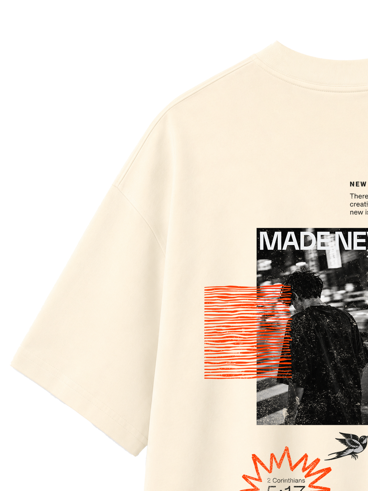 OVERSIZED T SHIRT NEW CREATION - blaster-cream-back-close-2.png - 7