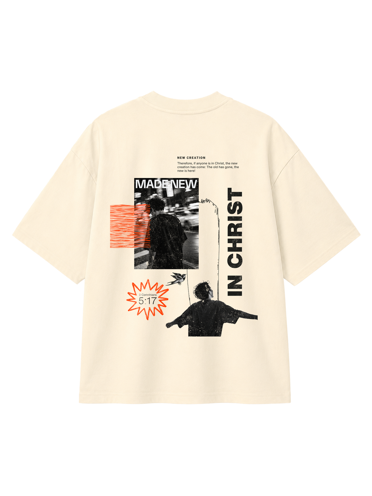 OVERSIZED T SHIRT NEW CREATION - blaster-cream-back.png - 5