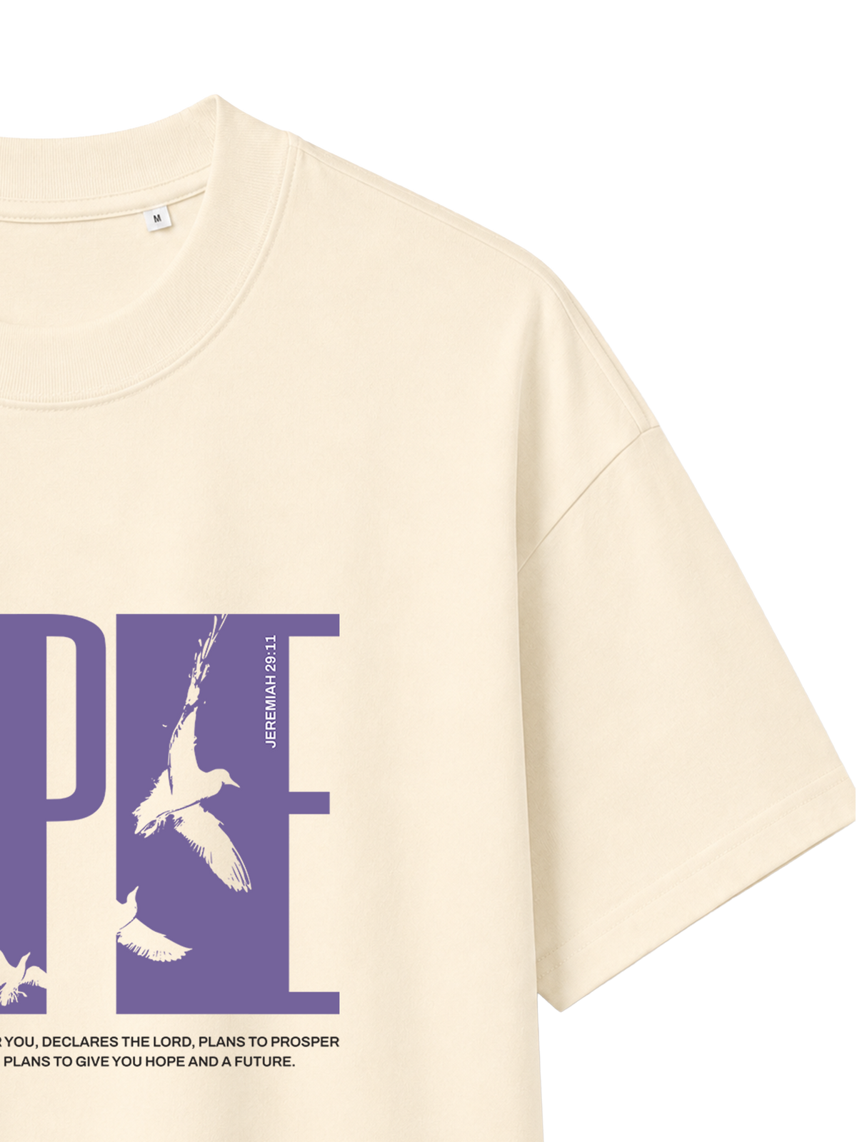 OVERSIZED T-SHIRT HOPE - blaster-cream-front-close-3.png - 7