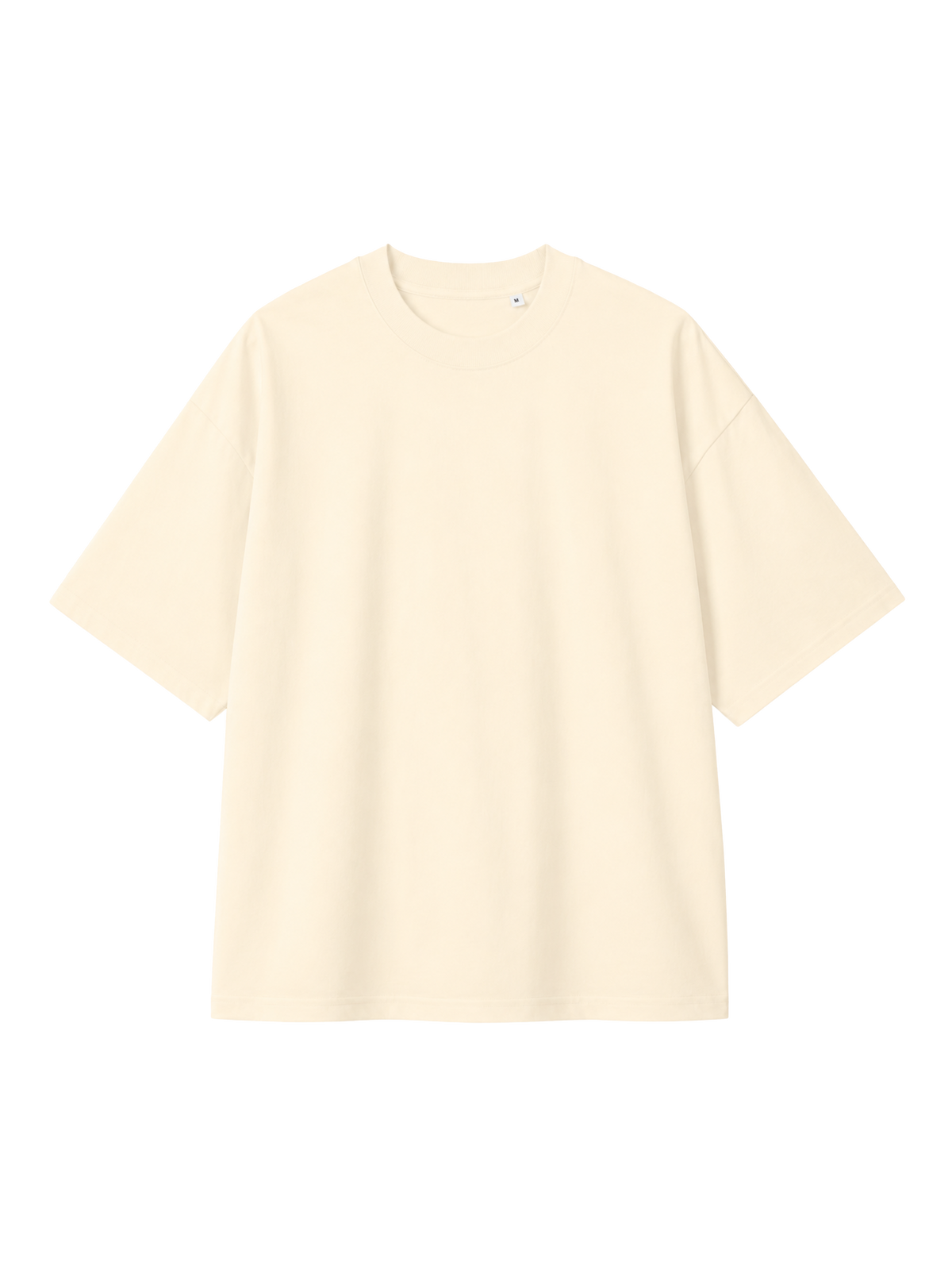 OVERSIZED T SHIRT CLOTHED IN STRENGTH - blaster-cream-front.png - 8