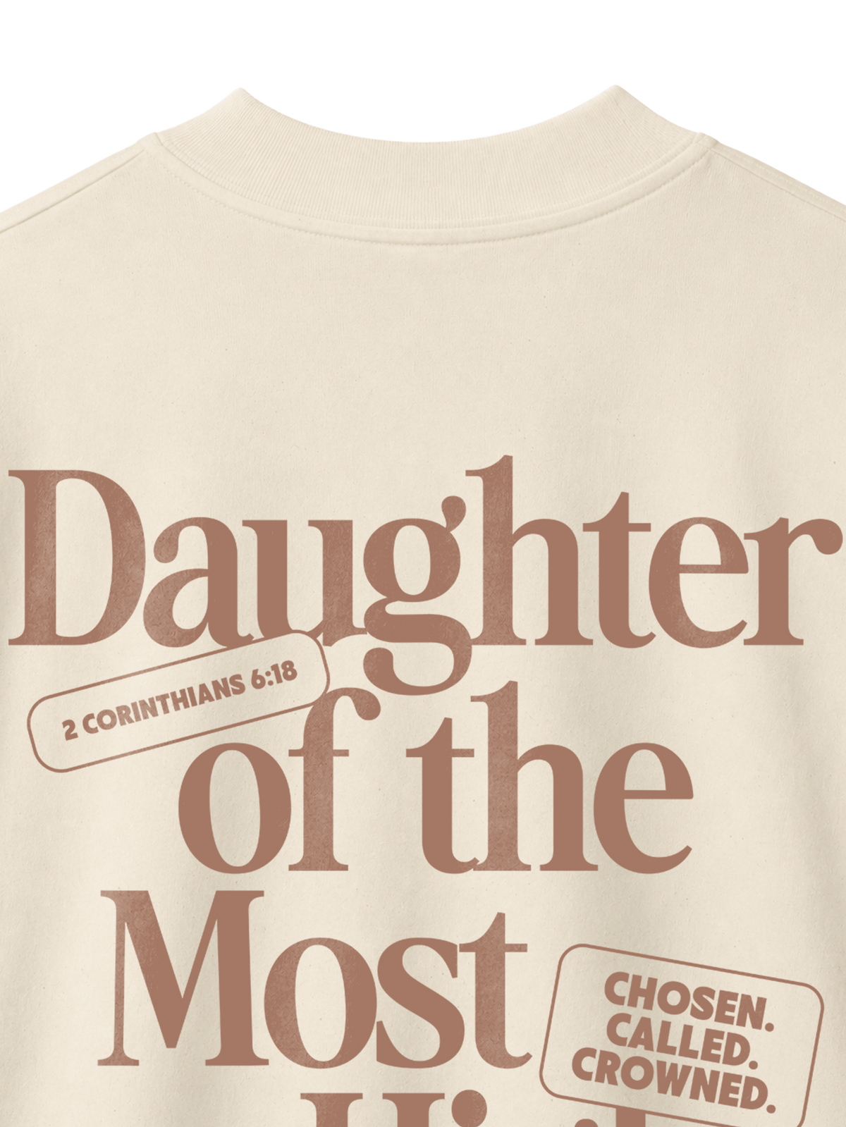 OVERSIZED T-SHIRT DAUGHTER OF THE MOST HIGH - blaster-natural-raw-back-close-1.png - 2