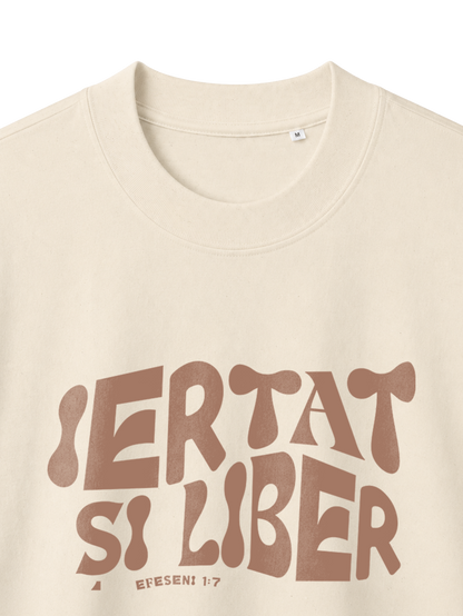 OVERSIZED T-SHIRT IERTAT SI LIBER - blaster-natural-raw-front-close-1.png - 6