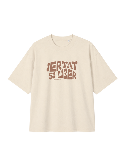 OVERSIZED T-SHIRT IERTAT SI LIBER - blaster-natural-raw-front.png - 5