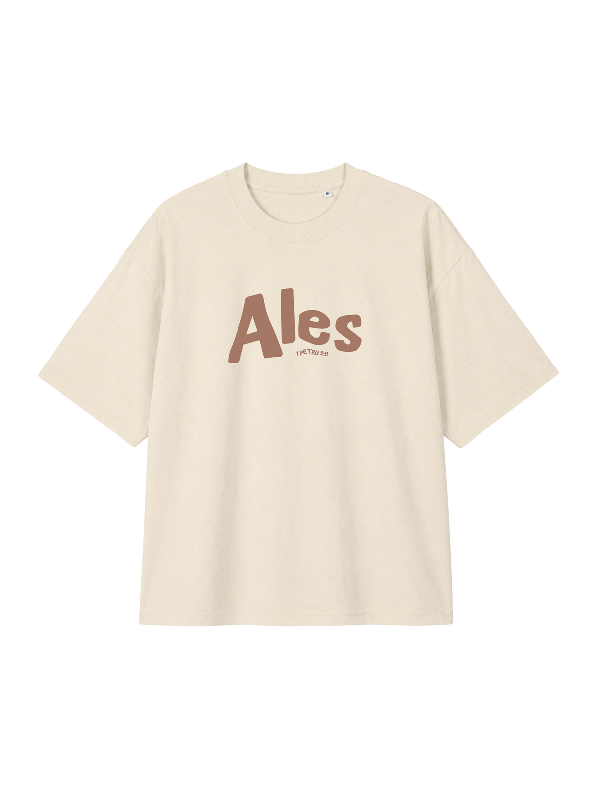 OVERSIZED T-SHIRT ALES - blaster-natural-raw-front.png - 1