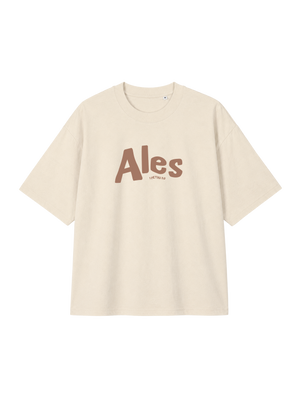 OVERSIZED T-SHIRT ALES - blaster-natural-raw-front.png - 1