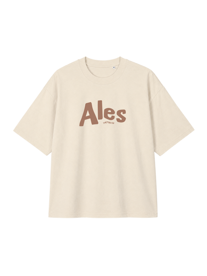OVERSIZED T-SHIRT ALES - blaster-natural-raw-front.png - 1