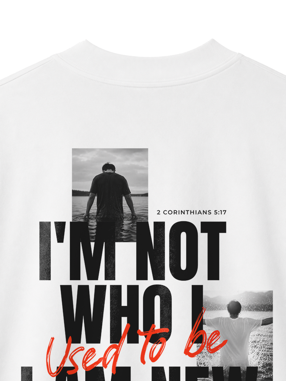 OVERSIZED T SHIRT I AM NEW - blaster-white-back-close-1.png - 2