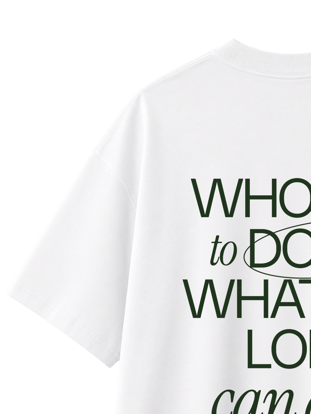 OVERSIZED T SHIRT WHO AM I TO DOUBT THE LORD - blaster-white-back-close-2.png - 3