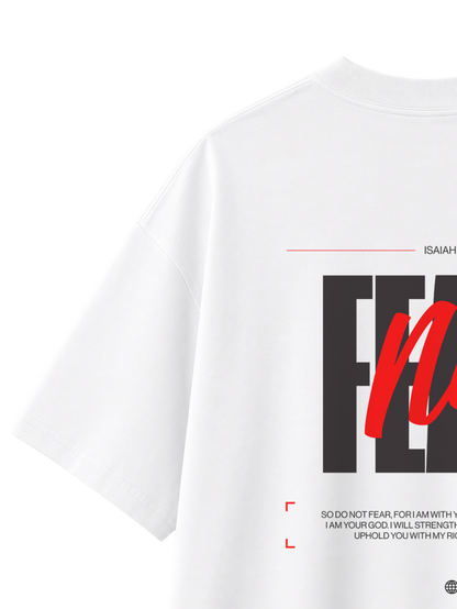 OVERSIZED T SHIRT FEAR NOT - blaster-white-back-close-2.png - 7