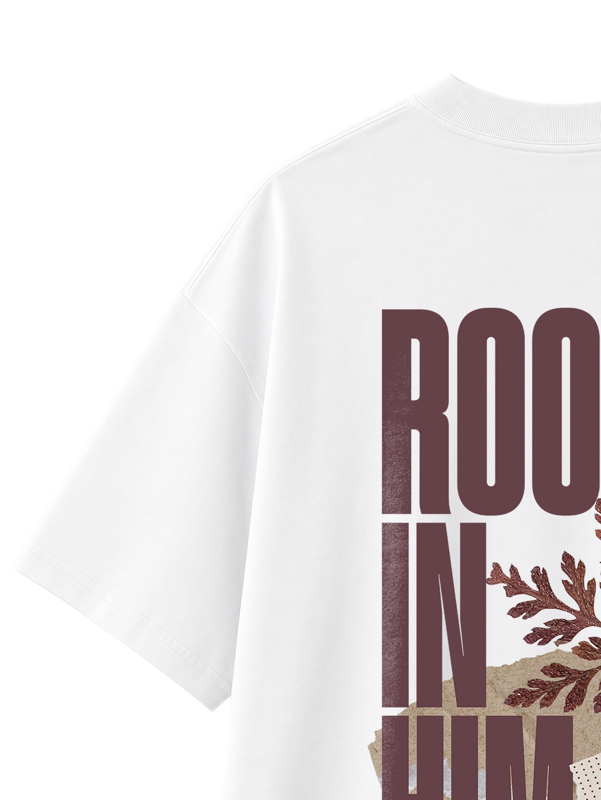 OVERSIZED T SHIRT ROOTED IN HIM - blaster-white-back-close-2.png - 3